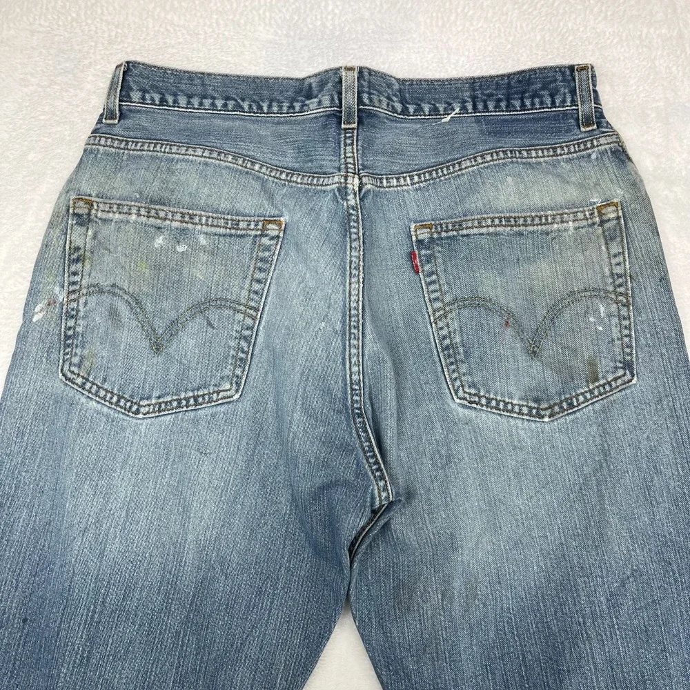 Levi's 569‎ Loose Straight Jeans Men's Blue Denim Cotton Zip Fly Y2K - 34X30.5